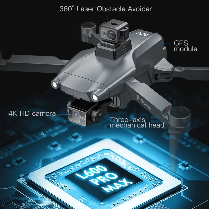 L600 PRO MAX GPS الطائرة بدون  - مراجعة Drone Kit Professional وسعره