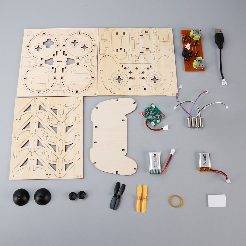 طقم طائرة بدون طيار خشبية للتج - مراجعة Drone Kit Octocopter وسعره